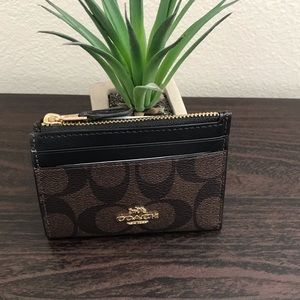 Coach Mini Skinny ID Case In Signature Canvas